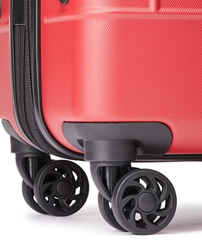Tommy Hilfiger Women's Hardside Upright Luggage Set, Red, One Size