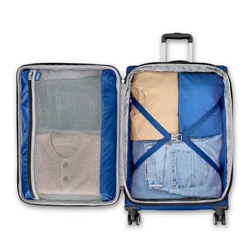 American Tourister 4 KIX 3.0 Carry-On 20-Inch Spinner, SAPPHIRE BLUE