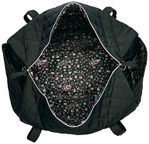 Vera Bradley Women's Performance Twill Large Travel Duffle Bag, Black, One Size