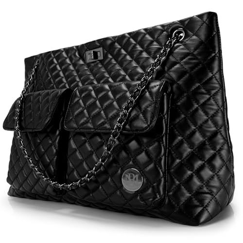 Badgley Mischka Diana Vegan Leather Weekender Duffel Bag