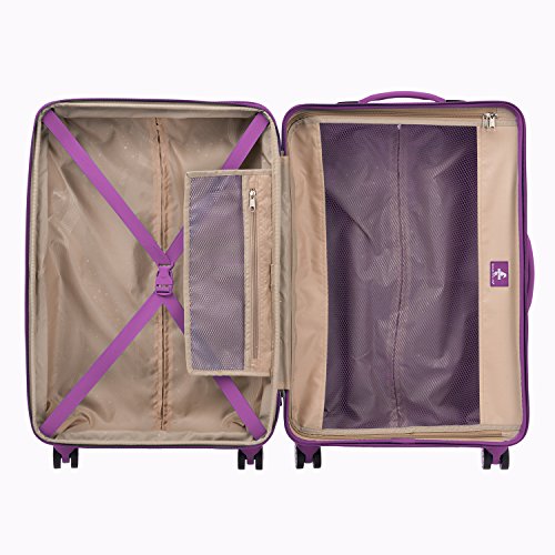 Atlantic Luggage Ultra Lite 4 Hardside, 24-Inch Expandable Spinner