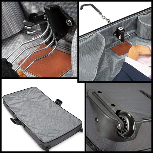Ricardo Beverly Hills Montecito 2.0 Softside Rolling Garment Bag, Grey