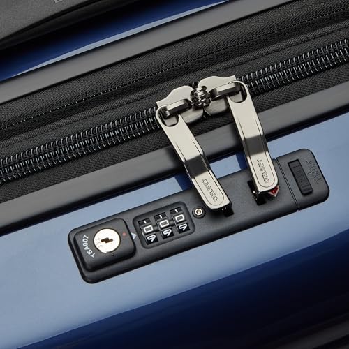 DELSEY PARIS Cruise 3.0 Hardside Expandable Luggage with Spinner Wheels, Deep Sea Navy, Carry on 20 Inch