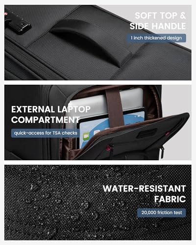 Carry On Luggage 22x14x9 Airline Approved, 22-Inch Suitcases with Spinner Wheels, Softside Carry-on Luggage with TSA Lock for Men Women Business Trip, Lightweight Large Capacity Luggage for Travel