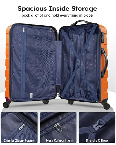 Suitour Luggage Sets 4 piece with Spinner Wheels,Hard Shell Luggage set for Women,16" 20" 24" 28 inches Suitcase Set for Travel Business