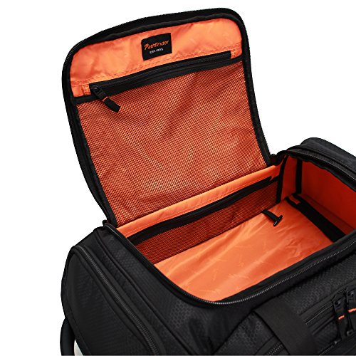 Pathfinder Gear 26 Inch Rolling Drop Bottom Duffel, Black, One Size