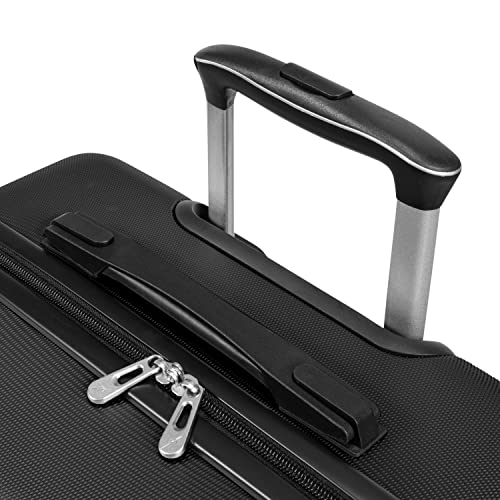 Skyway Epic 2.0 Hardside 4-Wheel Spinner, Lightweight Suitcase, Unisex, Stylish, Men and Women, Carry-on, 20-inch, Black