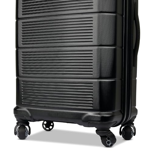 American Tourister Stratum 2.0 Hardside Expandable Luggage with Spinners | Jet Black | 3PC (CO/MED/LG)
