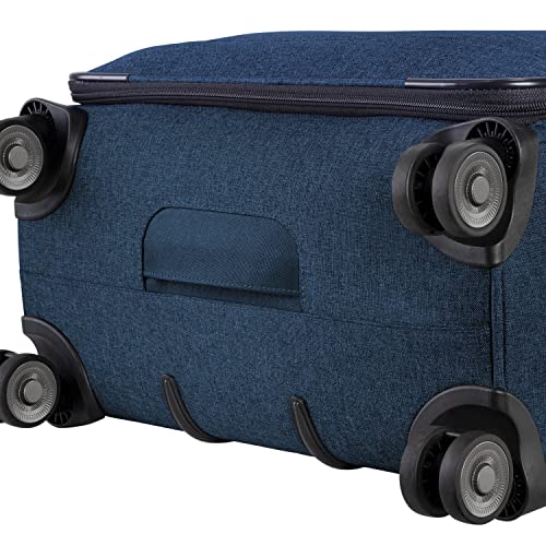 Ricardo Beverly Hills Malibu Bay 3.0 Softside, 4 Wheel Spinner, Lightweight Suitcase, Unisex, Stylish, Blue, Carry-On 20-Inch