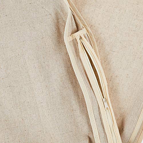 Whitmor Zippered Garment Bag Natural Linen, Large
