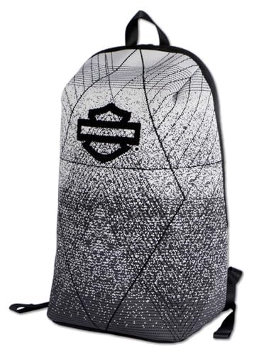 Harley-Davidson Bar & Shield Logo Fly-Weave Lightweight Backpack, Gray/Black