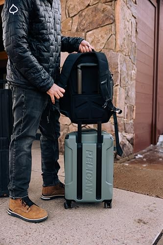 Pelican Aegis Luggage - Carry On Duffel Bag with Wheels - 22 Inch Carry On Bag - Airline Approved (Charcoal Sage)