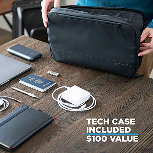 NOMATIC Carry-On Executive Luggage Perfect for 1-3 Day Trips, Hard Case Luggage for Men and Women, with Tech Case