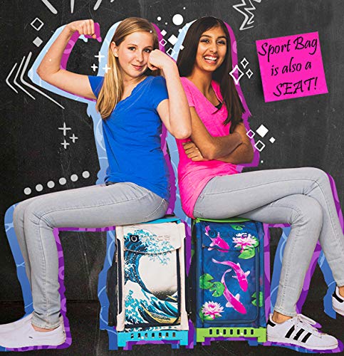 ZUCA Mystic Quilted Sport Insert Bag and Frame (Black) with Flashing Wheels