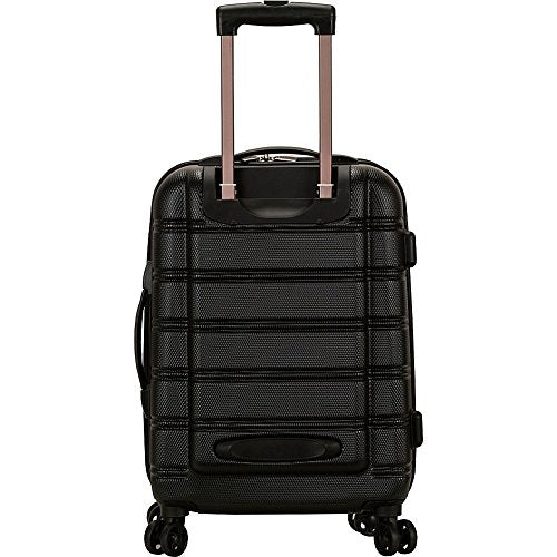 Rockland Melbourne Lightweight Expandable Hardside Spinner Wheel Luggage in Pink