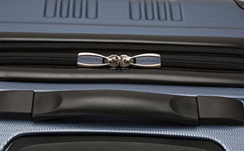 Rockland London Hardside 3 Piece Expandable Spinner Wheel Luggage Set, (20"/24"/28"), Blue