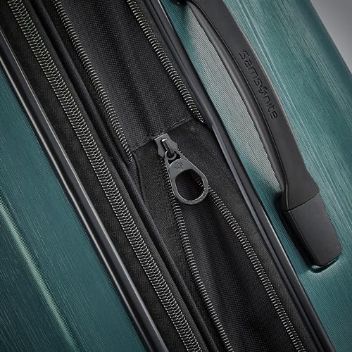 Samsonite Centric 2 Hardside Expandable Luggage with Spinner Wheels, Emerald Green, Checked-Medium 24-Inch