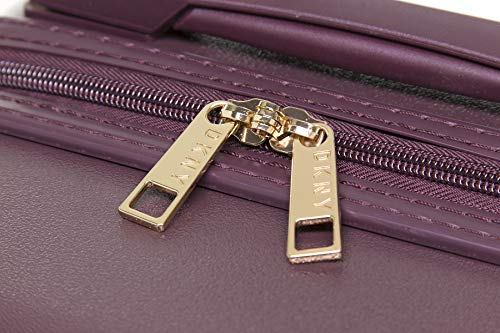 DKNY Unisex-Adult Metal Logo, Burgundy, 21" Carry On