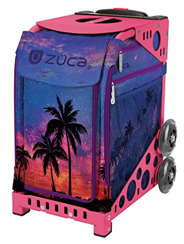 ZUCA "Island Life Sport Insert Bag, Pink Frame with Flashing Wheels