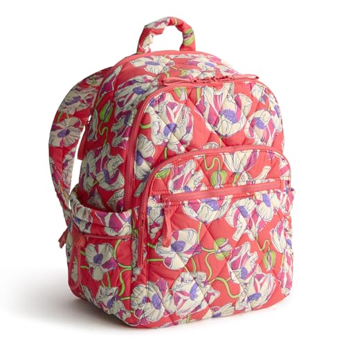 Vera Bradley Women's Featherweight Bancroft Backpack, Swirling Poppies, One Size
