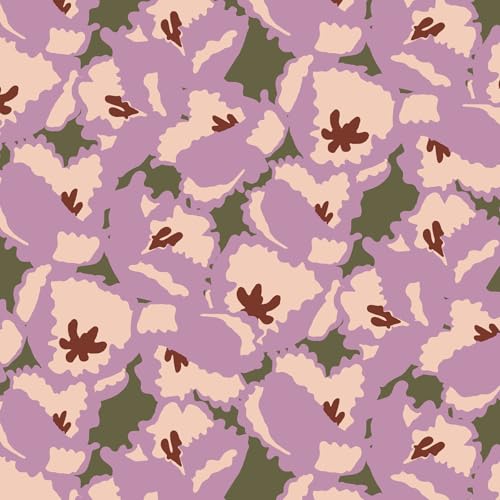 Hardside 29 Inch Adair Spinner Suitcase, Curly Tulips Purple, One Size