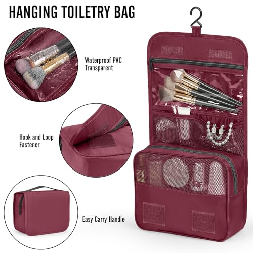 Veken 10 Set Packing Cubes for Travel Essentials, Suitcase Organizer Bags in 4 Sizes, Carry-On Luggage Accessories with Laundry Bag, Airplane Must Have, Gifts for Women Men