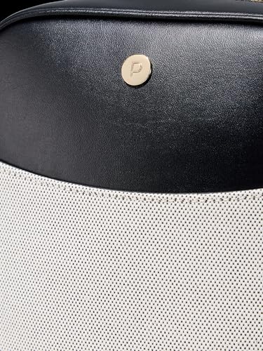 Paravel Cabana Backpack | Made with Recycled Canvas Material & Vegan Leather | Fashionable Daily Use Backpack | Domino Black