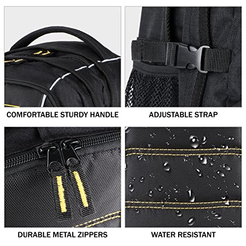 Olympia Tools Travel Laptop Backpack 18.5 inch, Business Anti Theft Slim Durable Laptops Backpack, Water Resistant College School Computer Bag Gifts for Men & Women Fits 17 Inch Notebook, Black