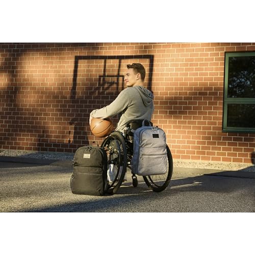 High Sierra Adaptive Backpack, Travel, or Work Bookbag with tablet sleeve, One Size, Silver Heather