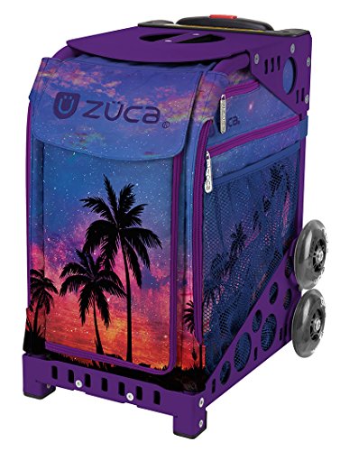 ZUCA "Island Life Sport Insert Bag, Purple Frame with Flashing Wheels