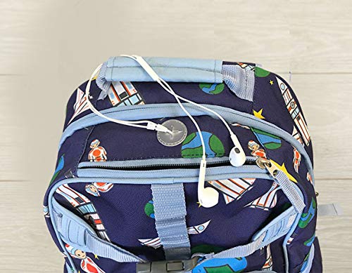 effe bebe Ethan & Emerson School Backpack, Pink Bull Dog (Large)
