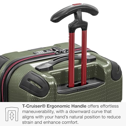 Traveler's Choice Maxporter II Polycarbonate Hardside Trunk with Spinner Wheels, Green, 28-Inch Medium Trunk