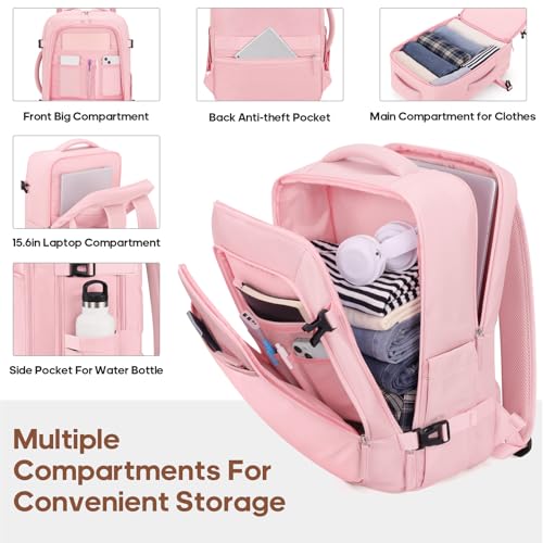 UKEIN PRO Luggage Sets 7 Piece, Durable Hardside ABS Carry on Luggage with Spinner Wheels & YKK Zipper TSA Lock, Large Checked Travel Suitcase With Backpack Set for Men and Women,20/24/28 Inch