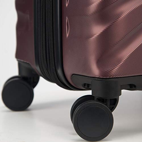 Delsey Paris Alexis Durable Hardside Luggage, Expandable Lightweight 4-Wheel Spinner, Easy Grip Telescoping Handle for Smooth Mobility, TSA-Lock Incorporated, Men and Women, Burgundy, Check-In 25-Inch