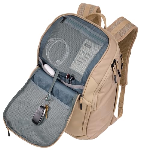 Thule Chasm 26L Backpack - Fits 16" Laptop, Weather-Resistant Materials, Small Item Organization, Side Zipper Computer Access