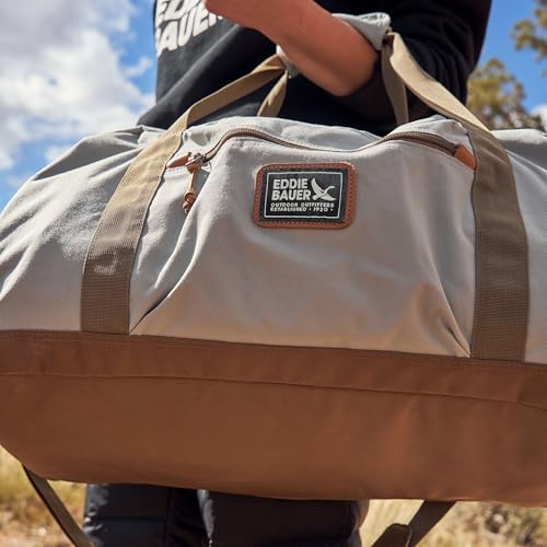Eddie Bauer Bygone Duffel | Travel | Weekend Bag | Lightweight | Durable | 45L | Rugged Polyester/Nylon | U-Shaped Main Compartment | Black