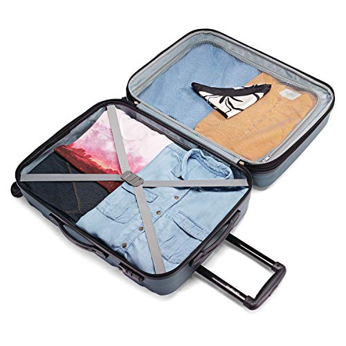 Samsonite Omni PC Hardside Expandable Luggage with Spinner Wheels, Teal, 2-Piece Set (20/28)