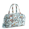 Vera Bradley Women's Disney Premium Cotton Miramar Weekender Travel Bag, Ski Weekend Mickey and Friends, One Size