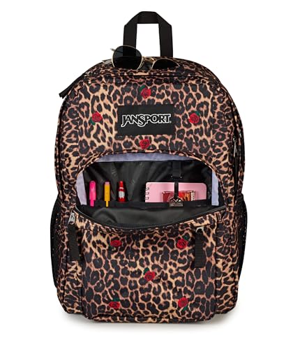 JanSport Big Plans Fx, Leopard Rose Brown/Black/Red/Green