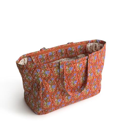 Vera Bradley Women's Premium Cotton Knollton Travel Tote, Garden Paisley, One Size