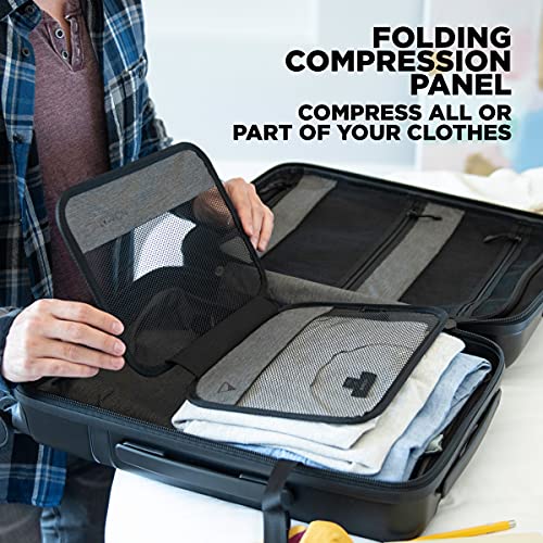 NOMATIC Carry-On Executive Luggage Perfect for 1-3 Day Trips, Hard Case Luggage for Men and Women, with Tech Case