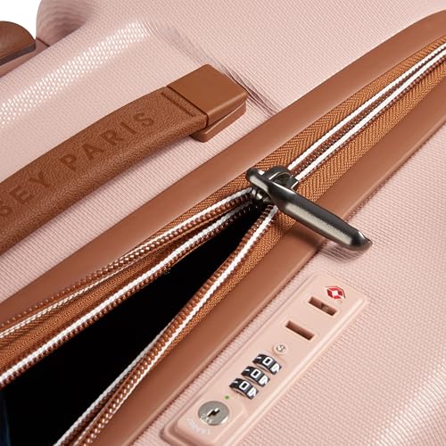 DELSEY PARIS Chatelet Air 2.0 - Hardside Checked Luggage 28 Inch Large - TSA Lock - 360° Spinner Wheels- Polycarbonate Travel Suitcase, Blush Pink