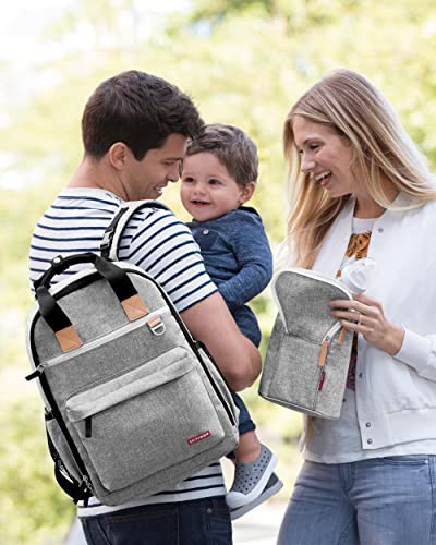 Skip Hop Baby Bottle Bag, Grab & Go, Grey Melange, 6.75x3.5x9 Inch (Pack of 1)