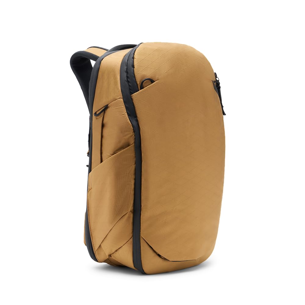 Peak Design Travel Backpack 30L, Coyote, Expandable 27-33L Design, Rear and Top Access, Weatherproof Shell, Laptop Sleeve, Ideal for Travel or Everyday Carry, Versatile Backpack for Men and Women