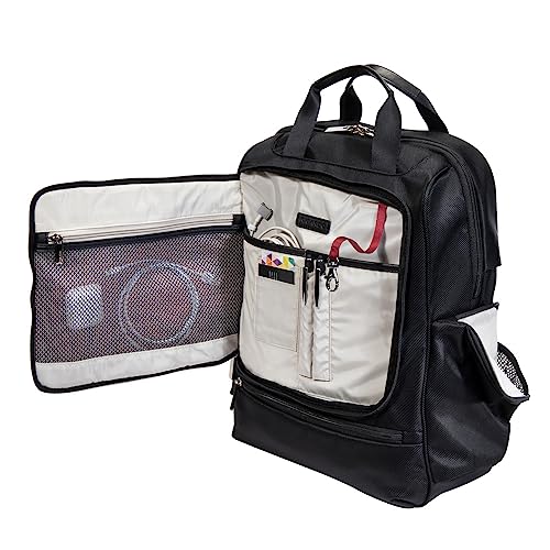 Ricardo Beverly Hills Rodeo Drive 2.0 Softside Backpacks, Lightweight, Unisex, Stylish, Black, 16-Inch Laptop Backpack
