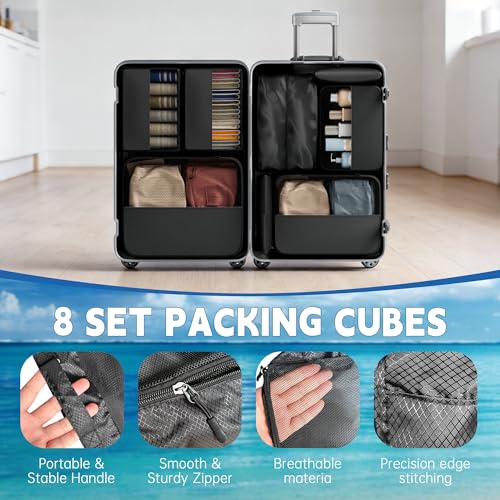 8 Set Packing Cubes for Travel,Luggage Organizers for Travel Accessories