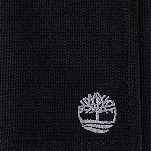 Timberland Men's Trifold Nylon Wallet, Black, One Size
