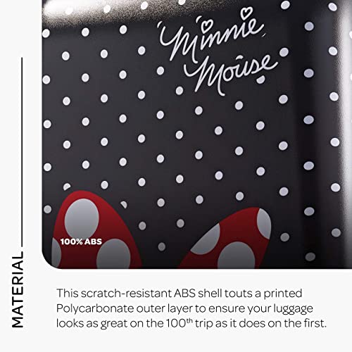 American Tourister Disney Hardside Luggage With Spinner Wheels, Minnie Mouse Red Bow, Carry-On 21-Inch