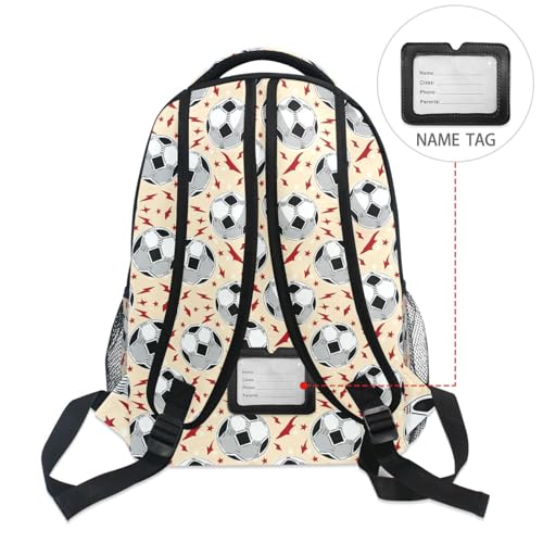 miaozhen carry on backpacks for kids with name tag Footballs Sports Lightening chest clip bookbags for children para bebes varon 18L