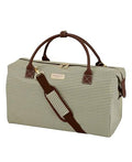 London Fog Cambridge 20" Weekender Duffel Bag, Olive Houndstooth